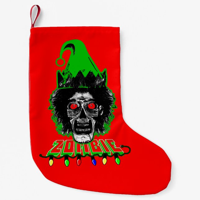 Zombie - Elf Kleiner Weihnachtsstrumpf (Vorderseite)