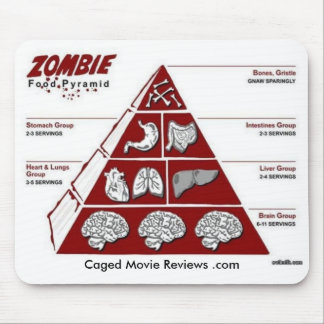 Zombie-Ernährungspyramide Mousepad