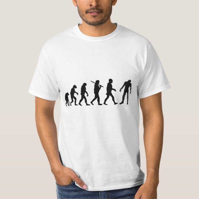 Zombie-Evolutions-T - Shirt-Entwurf T-Shirt (Vorderseite)