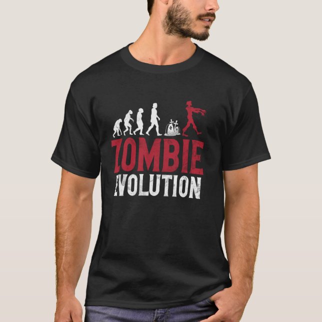 Zombie-Evolutions-Zombie T-Shirt (Vorderseite)