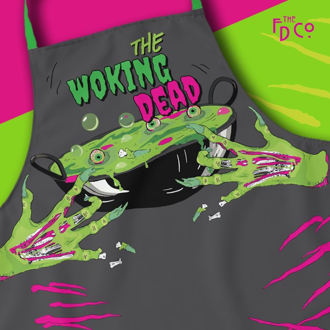 Zombie Eyeball Poppin’ Funky Funny Woking Dead Puf Schürze (Von Creator hochgeladen)