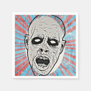 Zombie Face Paper Napkin Serviette