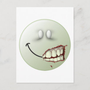 Zombie Face Postkarte