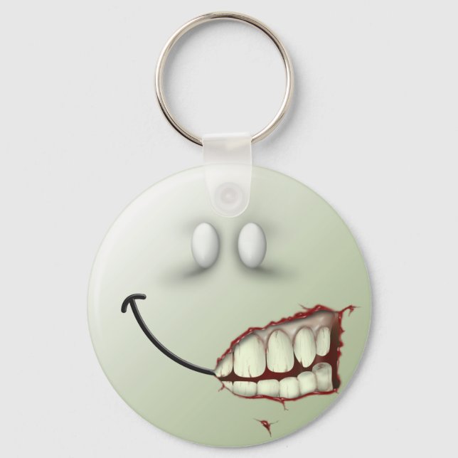 Zombie Face Schlüsselanhänger (Vorderseite)