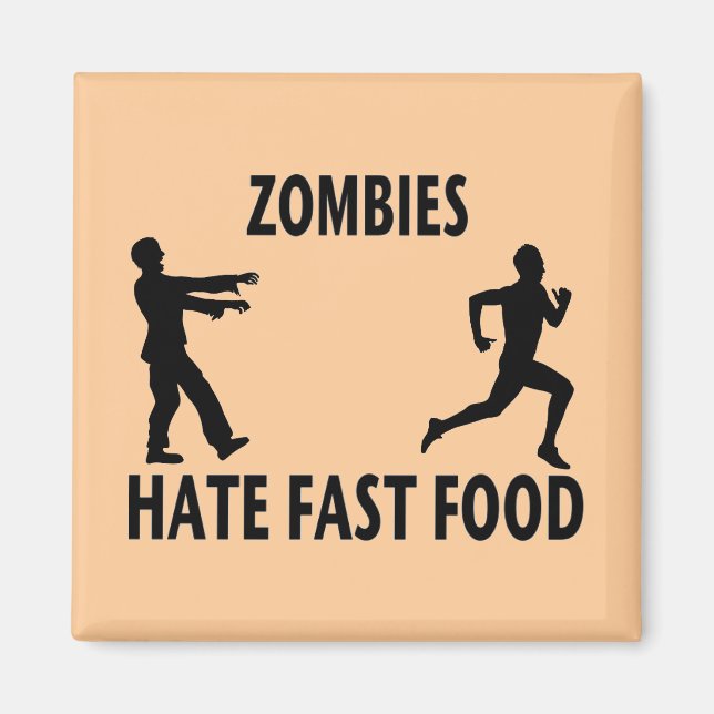 Zombie Fast Food Magnet (Vorne)