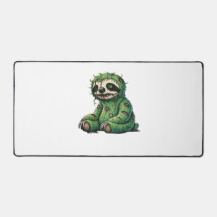 Zombie Faultier Halloween Zombie Faultier Zombie L Schreibtischunterlage