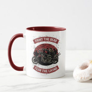 Zombie Fighter Motorradfahrer Tasse