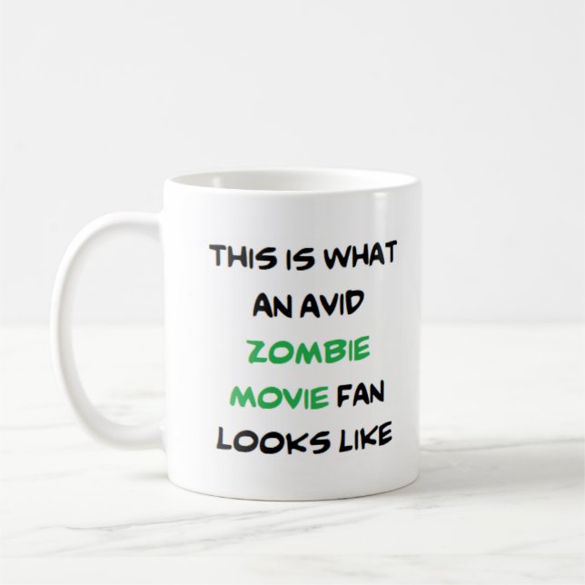 Zombie-Filmfan, aviäre Tasse (Links)