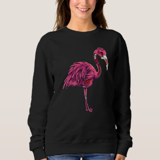 Zombie Flamingo Gruseliger Halloween-Kostüm Wo Sweatshirt