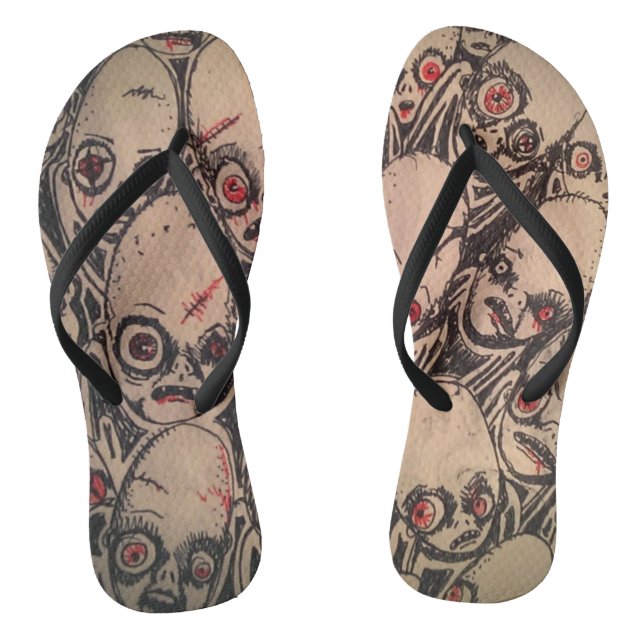 Zombie-Flip-Flops Flip Flops (Fußbett)
