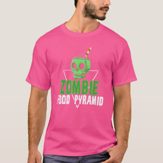 Zombie Food Pyramid Balanced Diet Dieters T-Shirt