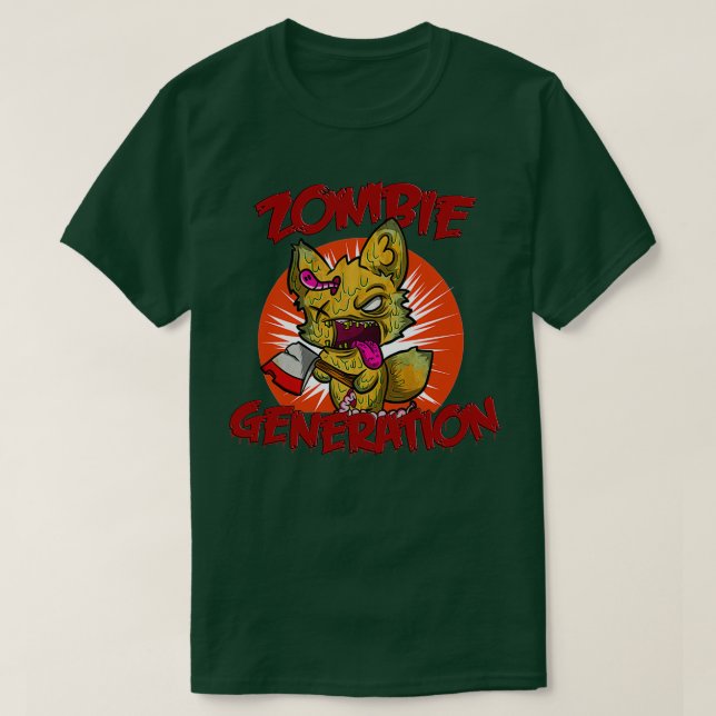 zombie fox T-Shirt (Design vorne)