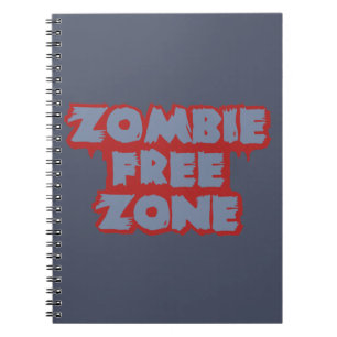 Zombie Free Zone carnet personnalisé