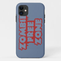 Zombie Free Zone Custom iPhone Case-Partner