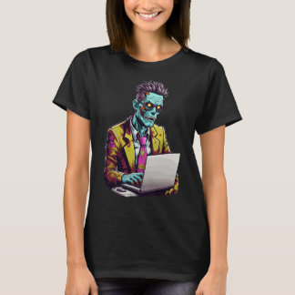 Zombie-Führungskraft: Arbeitsüberstunden | Hallowe T-Shirt