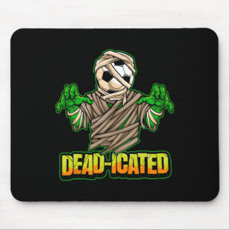 Zombie-Fußballspieler Grusel-Fußball Halloween Mousepad