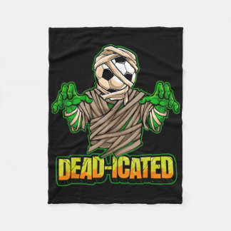 Zombie-Fußballspieler Gruseliger Fußball Halloween Fleecedecke