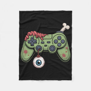 Zombie-Gamer-Controller mit Eyell und Halloween-G Fleecedecke