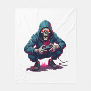 Zombie Gamer - Funny Halloween Gaming Shirt Fleecedecke
