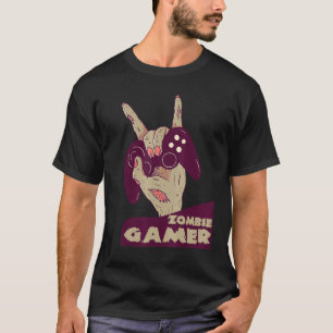 Zombie Gamer Hand Greifen mit Controller Gaming c T-Shirt