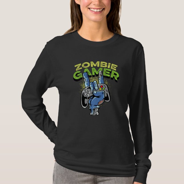 Zombie-Gamer T-Shirt (Vorderseite)