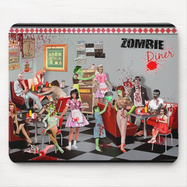 Zombie-Gaststätte Mousepad (Vorne)