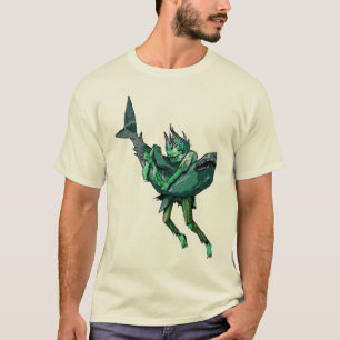 Zombie gegen Haifisch T-Shirt