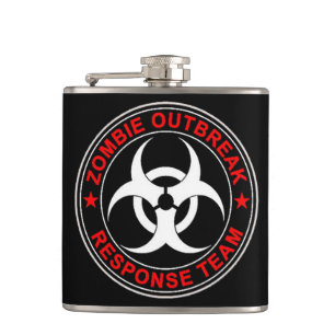 Zombie-gehende Warteteam-tote Wanderer-Flasche Flachmann