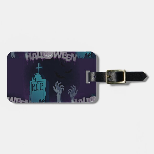 Zombie Gepäckanhänger (Vorderseite horizontal)
