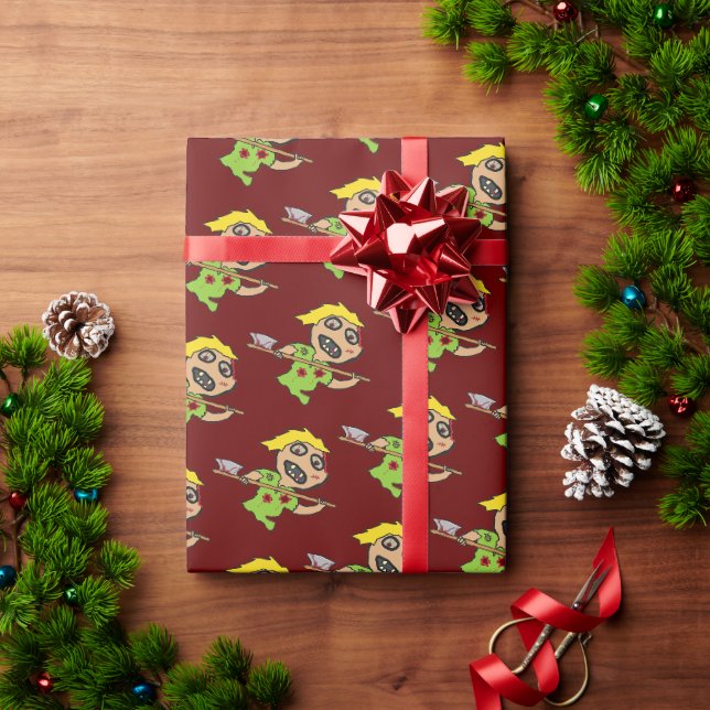 Zombie Geschenkpapier (Feiertagsgeschenk)