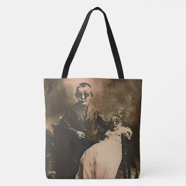 Zombie-Geschwister  Tasche (Vorderseite)