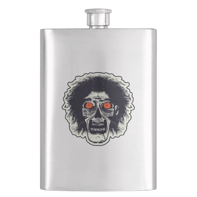 Zombie-Gesicht Flachmann (Vorderseite)