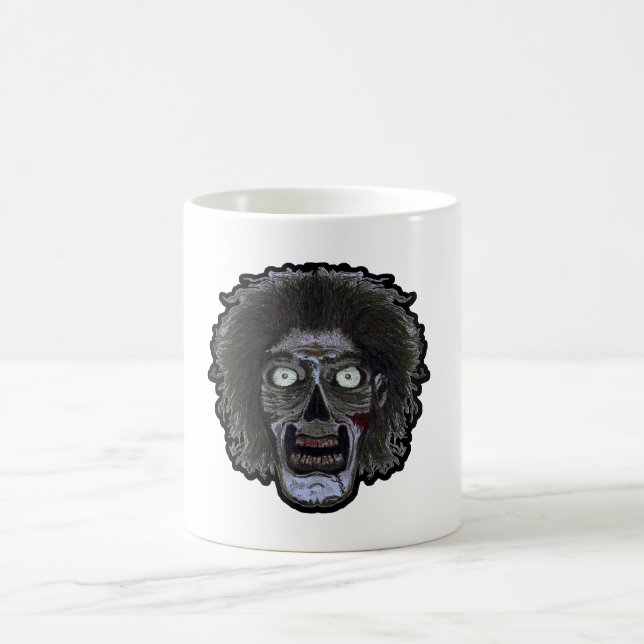 ZOMBIE-Gesicht Kaffeetasse (Mittel)