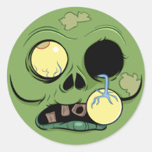 Zombie-Gesicht mit Augentropfen