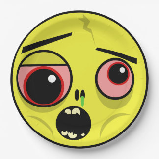 Zombie-Gesicht Pappteller