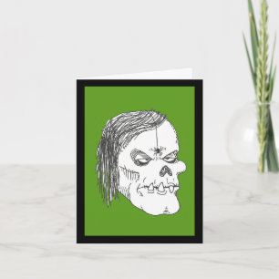 Zombie Ghoul mit Bug Get-well Card Karte