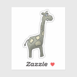 Zombie giraffe aufkleber