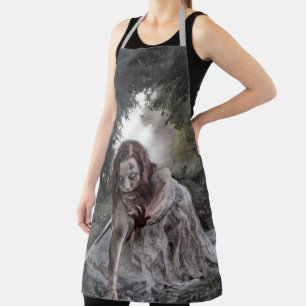 Zombie Girl auf Zugtrassen Schürze