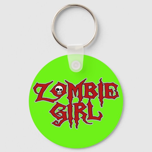 Zombie Girl Schlüsselanhänger (Vorderseite)