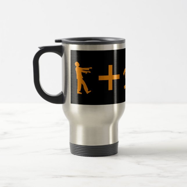 Zombie-Gleichungs-Reise-Tasse Reisebecher (Links)