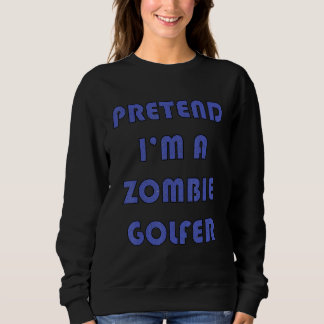 Zombie-Golfer Golfspielende Golfer Halloween-Kost Sweatshirt