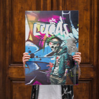 Zombie Graffiti Room Décor Monogram Door