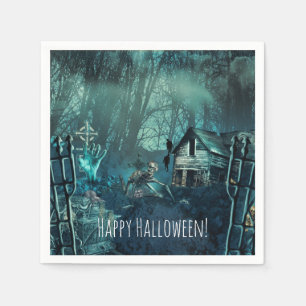 Zombie Graveyard Geburtstag oder Halloween-Party Serviette