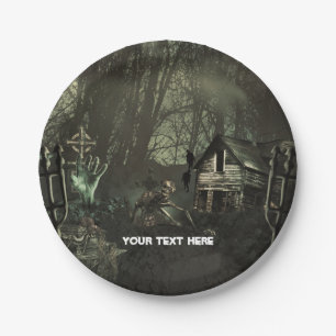 Zombie Graveyard Geburtstagsparty oder Halloween Pappteller