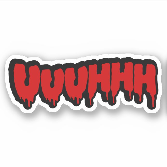 Zombie Groan Aufkleber (Vorderseite)