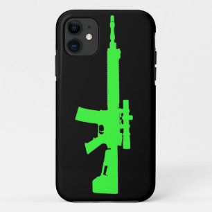 Zombie grüne AR-15 iPhone 5 universeller Fall iPhone 11 Hülle
