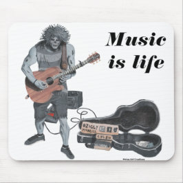 Zombie Guitar Musician Life Mousepad
