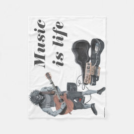 Zombie Guitar Rock Musician Fantasy Kunstmuseum Fleecedecke
