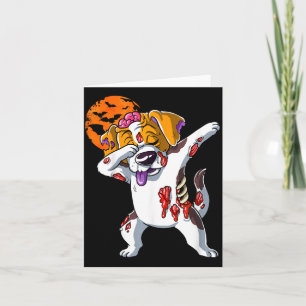 Zombie-Halloween-Hund Karte