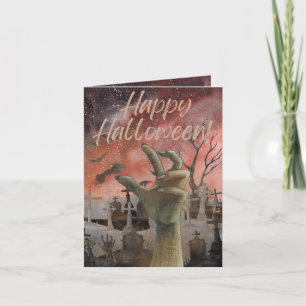 Zombie Halloween-Karte Dankeskarte